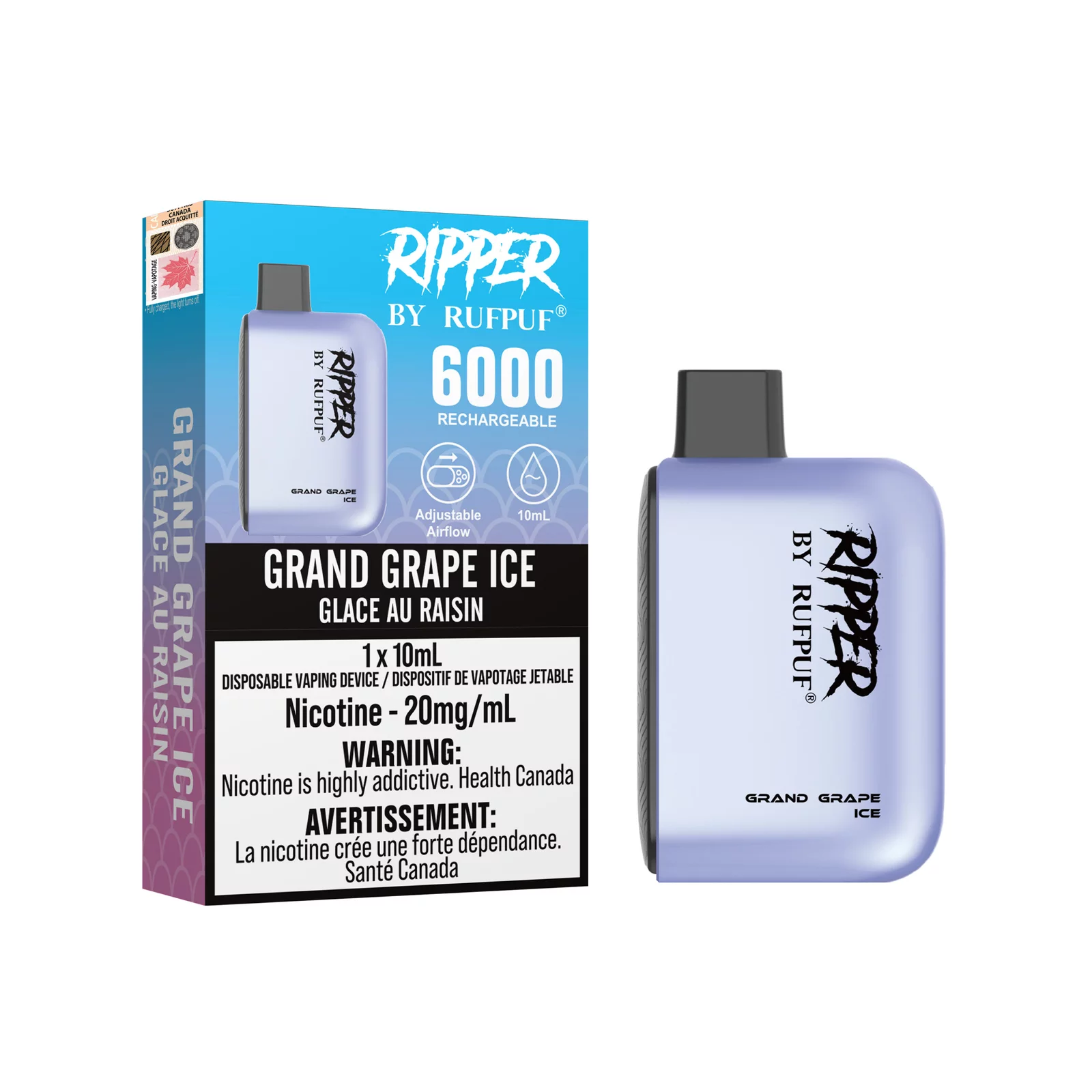 RufPuf Ripper 6000 - Grand Grape Ice