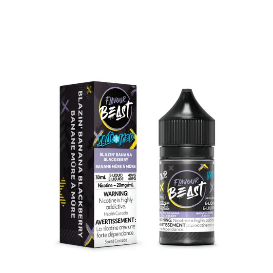 Flavour Beast E-Liquid - Blazin' Banana Blackberry Iced 20mg/30mL