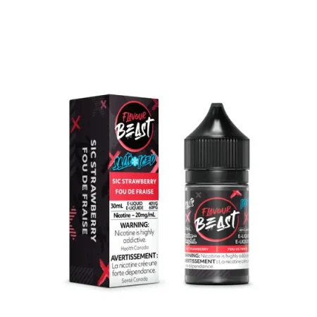 Flavour Beast E-Liquid - Sic Strawberry Iced 20mg/30mL