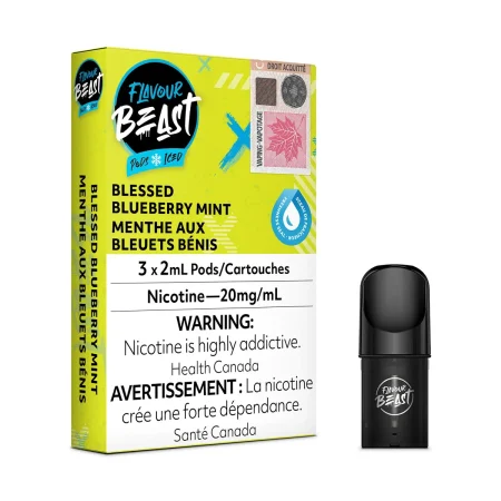 Flavour Beast Pods - Blessed Blueberry Mint Iced (3Pk)