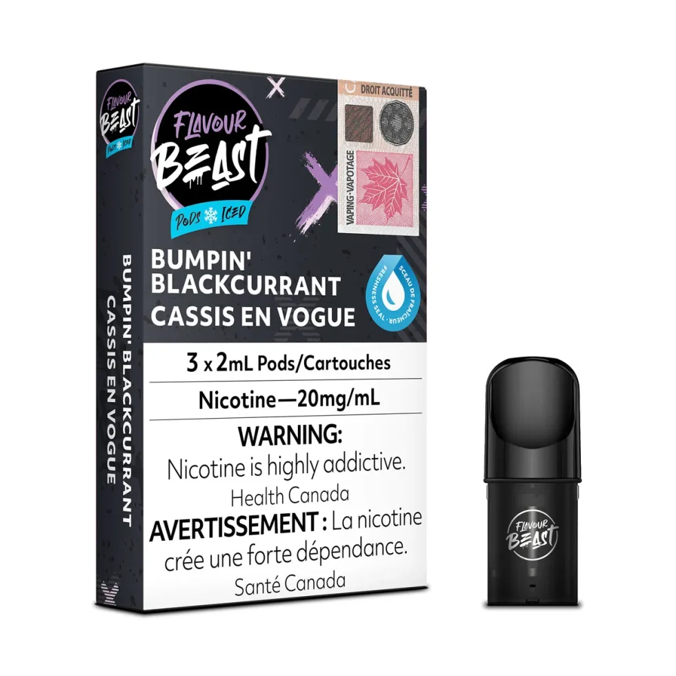 Flavour Beast Pods - Bumpin' Blackcurrant Iced (3Pk)