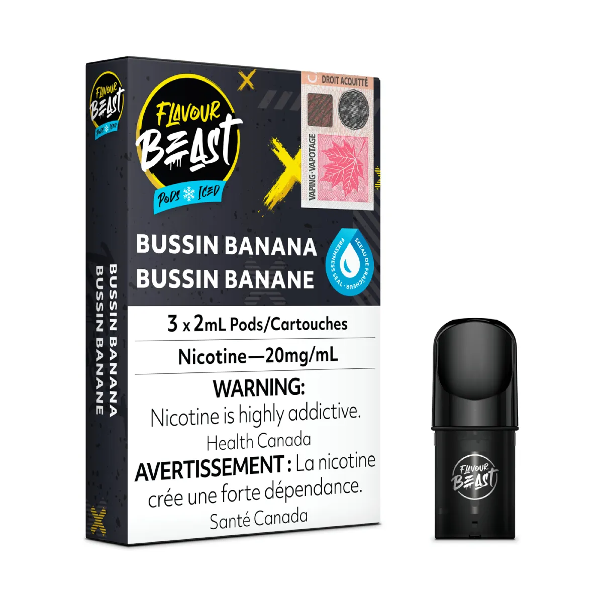 Flavour Beast Pods - Bussin Banana Iced (3Pk)