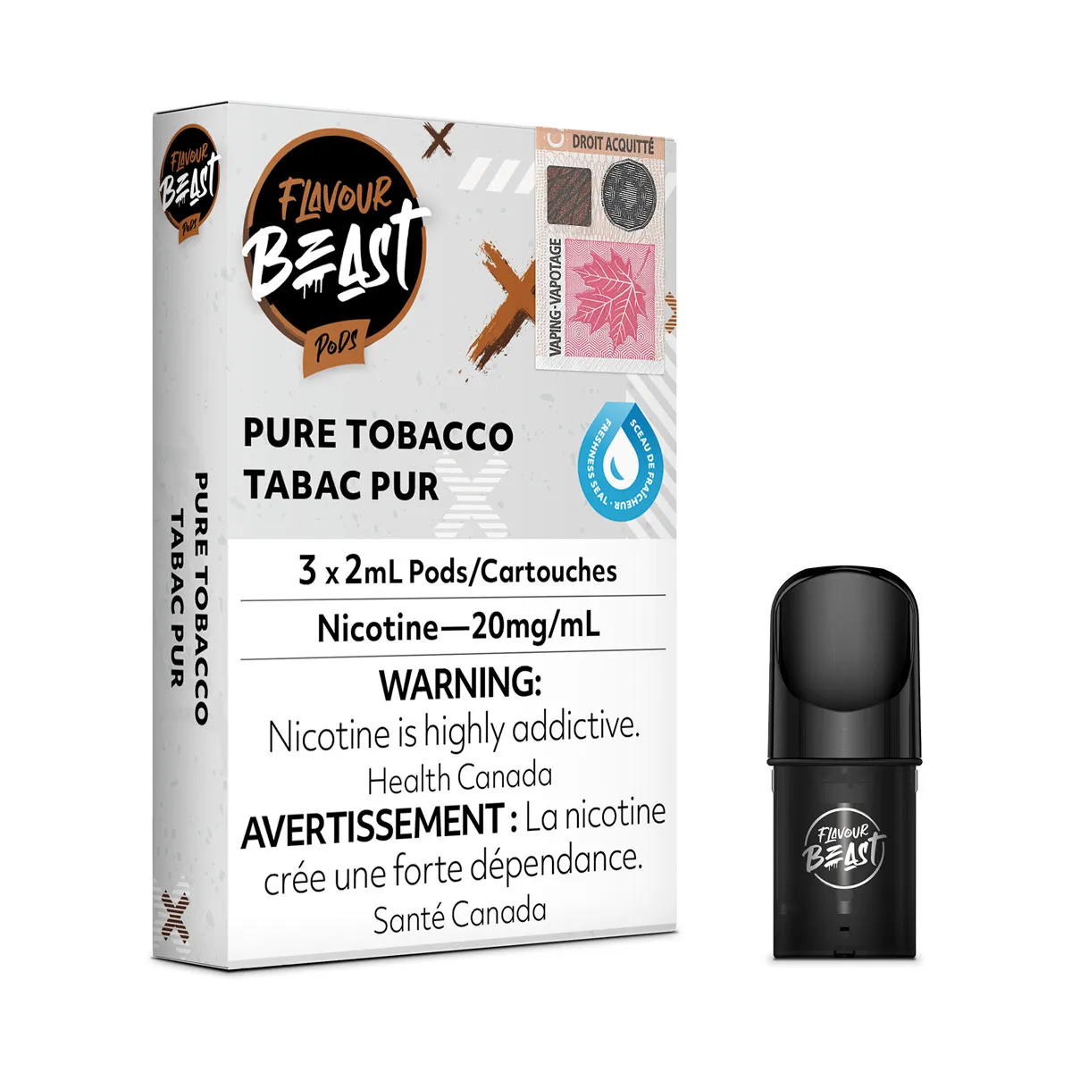 Flavour Beast Pods - Pure Tobacco (3Pk)