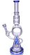 18″ Blue Tsunami Sprinkler Donut Glass Water Pipe Bong