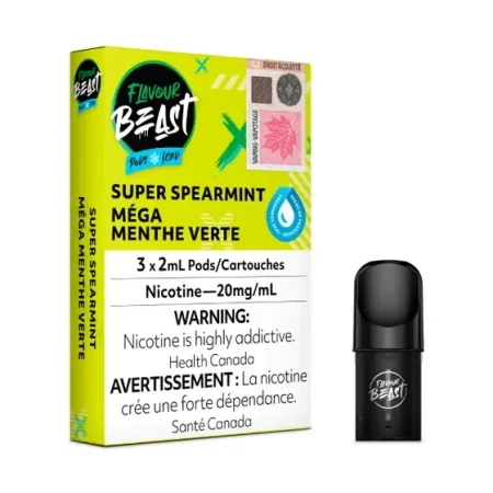 Flavour Beast Pod Pack - Super Spearmint Iced 20MG (3/PK)