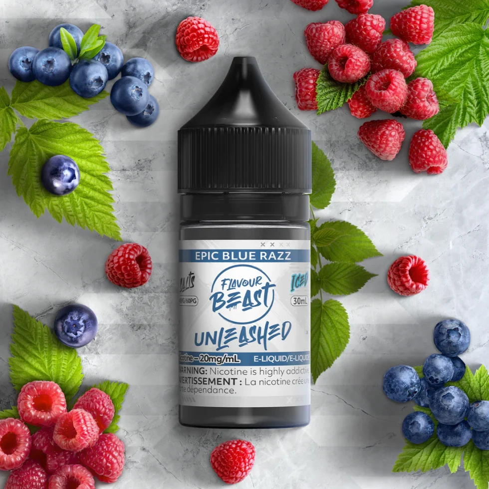 Flavour Beast E-Liquid - Epic Blue Razz Iced 20mg/30ml