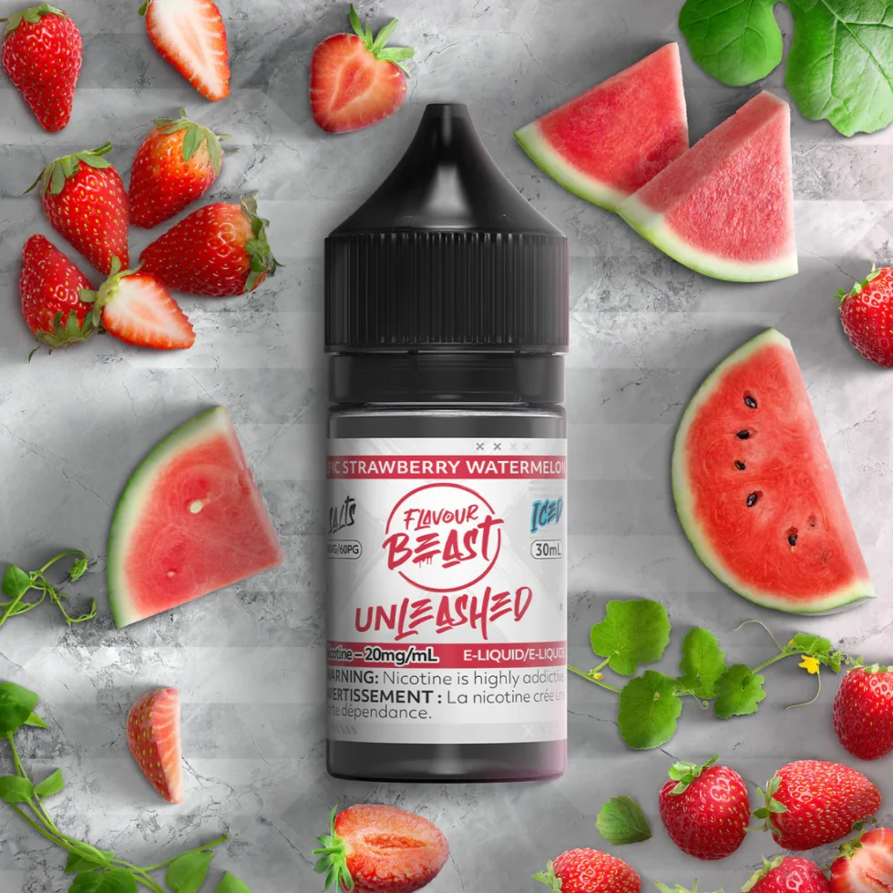 Flavour Beast E-Liquid - Epic Strawberry Watermelon Iced 20mg/30ml