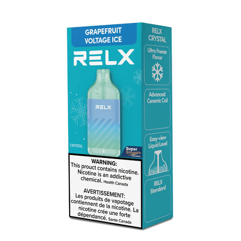 RELX Crystal 15000 Puffs - Grapefruit Voltage Ice