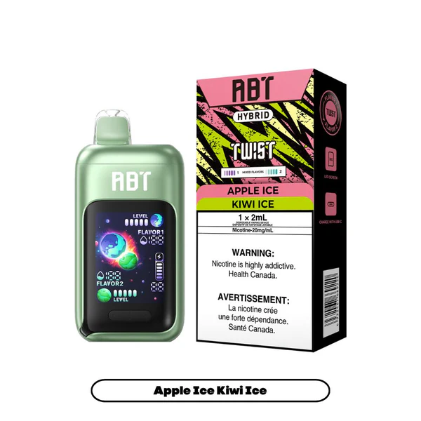 ABT Twist 65K (2in1 Flavours) 65000 Puffs – Apple Ice / Kiwi Ice