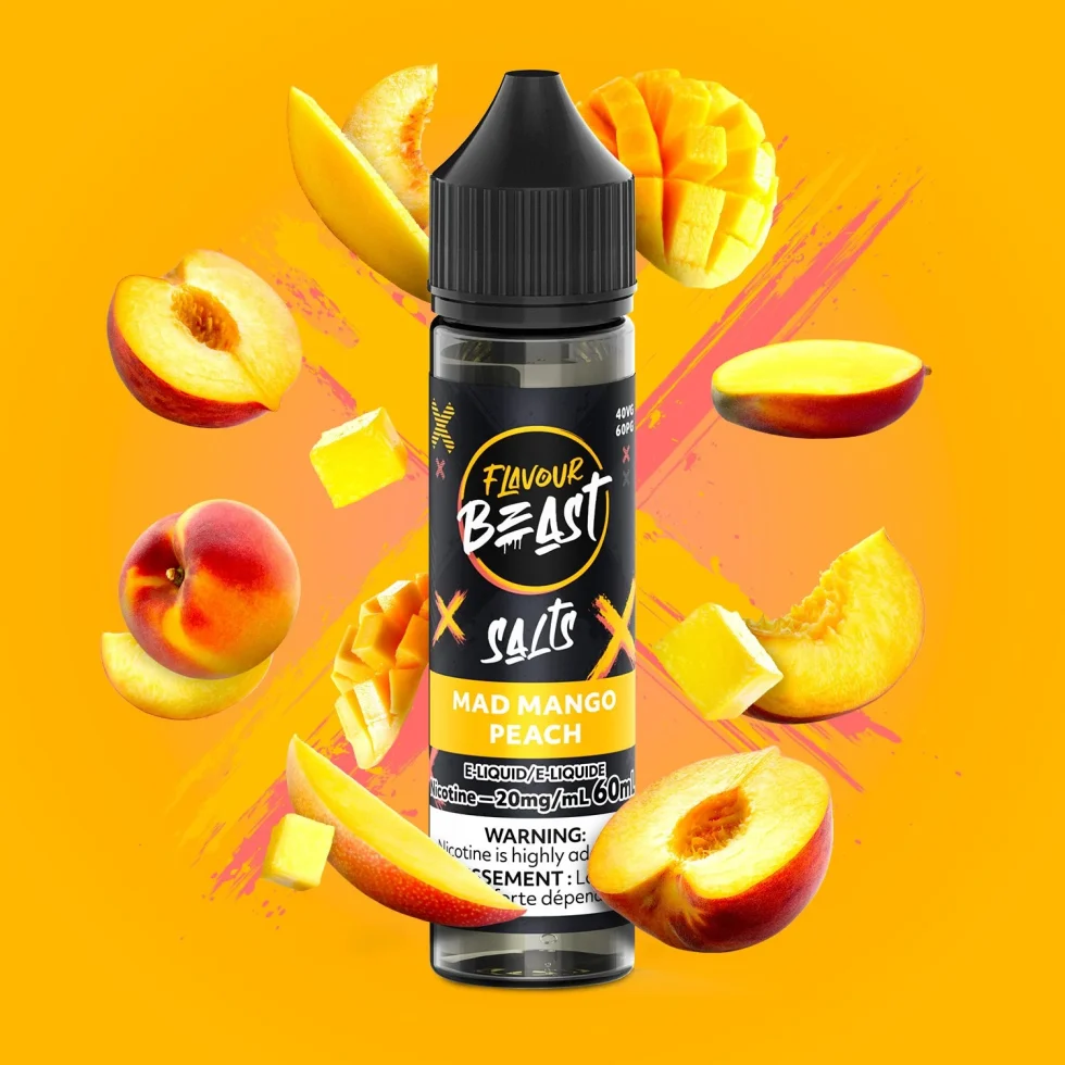 Flavour Beast E-Liquid – Mad Mango Peach 20mg/60mL