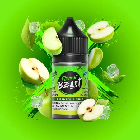 Flavour Beast E-Liquid – Super Sour Apple Iced 20mg/30mL