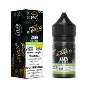 Flavor Beast x12 Monkey E-Liquid - Kanzi Iced (Watermelon.strawbery.Kiwi) 20mg/30ml