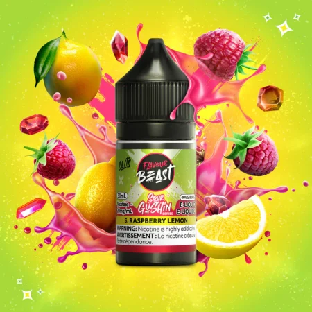 Flavour Beast E-Liquid – SOUR GUSHIN S. Raspberry Lemon 20mg/30mL