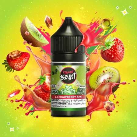 Flavour Beast E-Liquid – SOUR GUSHIN S. Strawberry Kiwi 20mg/30mL