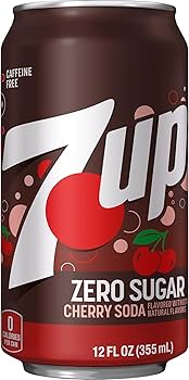 7UP Zero Sugar Soda, Cherry (355 ml)