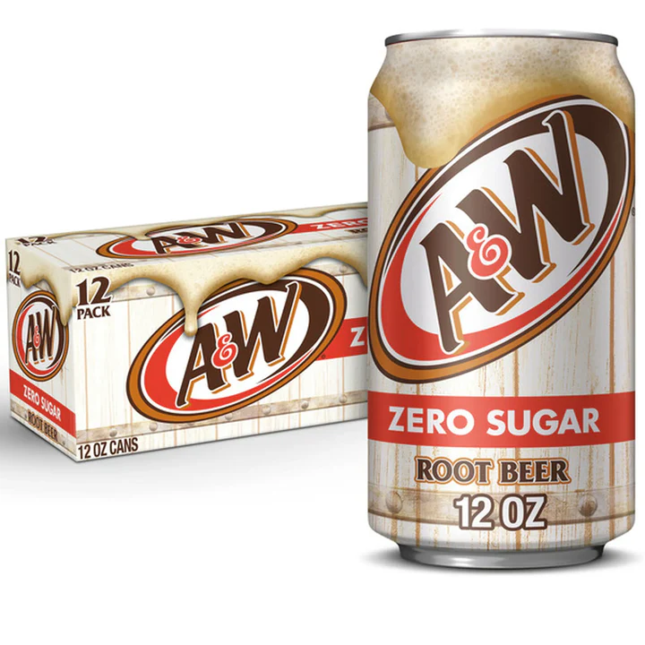A&W Zero Sugar Root Beer (355ml)