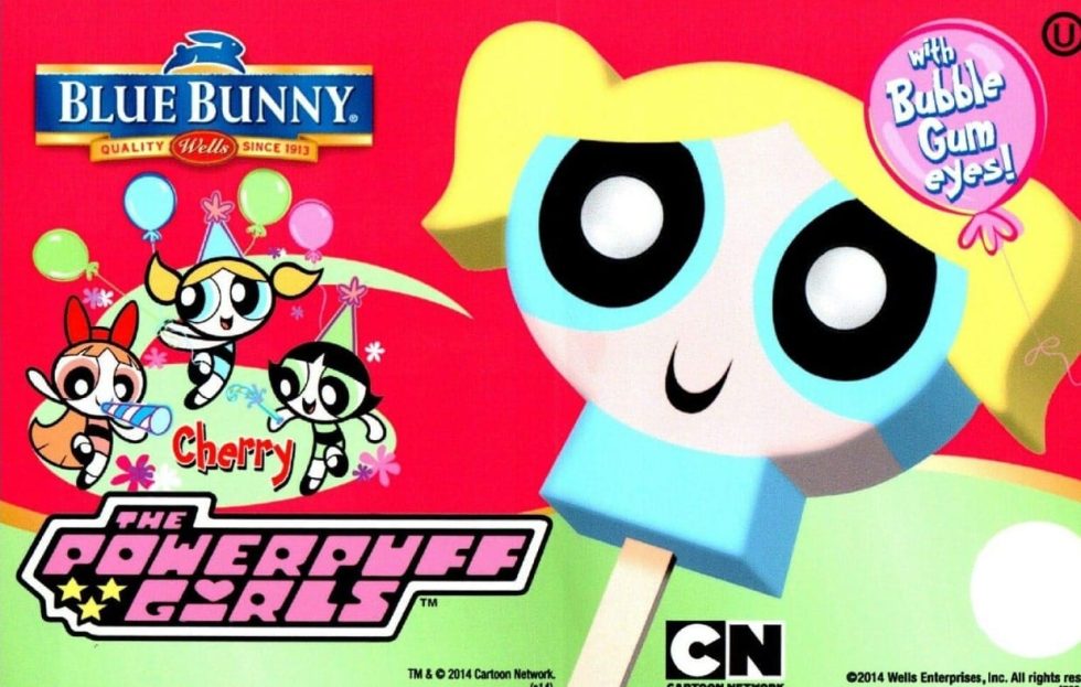 Blue Bunny - PowerPuff Girls Face Pop (110ml)