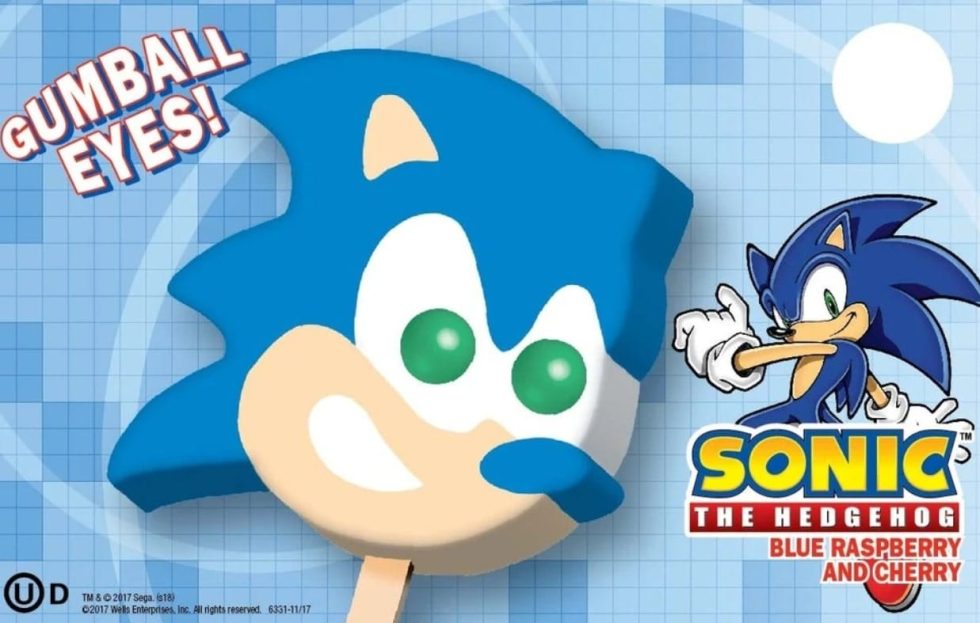 Blue Bunny - Sonic Hedgehog Face Pop (118ml)