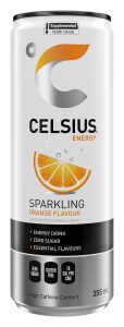 Celsius Sparkling Zero Sugar Energy Drink - Orange (355 ml)