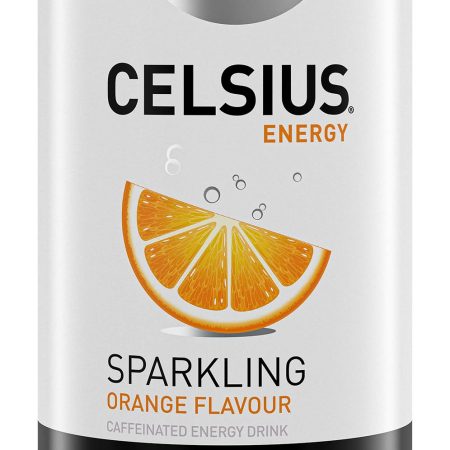 Celsius Sparkling Zero Sugar Energy Drink - Orange (355 ml)