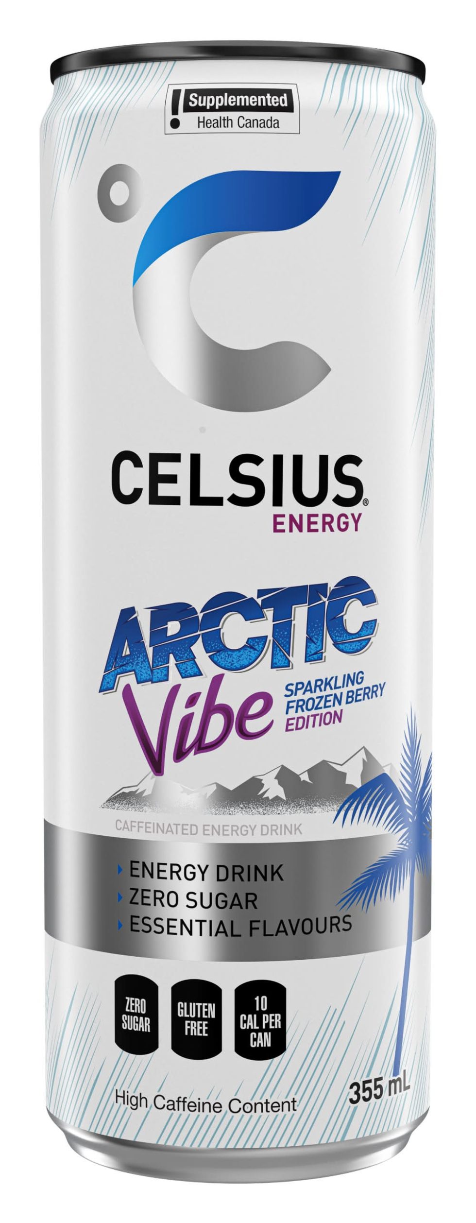 Celsius Zero Sugar Energy Drink - Sparkling Arctic Vibe (355 ml)