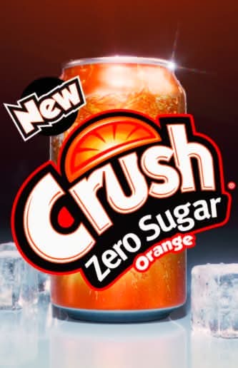 Crush Zero Sugar Orange - 355ml Crush Zero Sugar Orange - 355ml