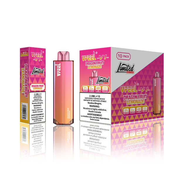 VFEEL V1 (Intense) BOLD 6000 Puffs – Dragonfruit Lemonade VFEEL V1 (Intense) BOLD 6000 Puffs – Dragonfruit Lemonade
