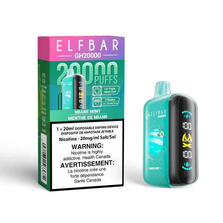 ELFBAR GH20K 20000 Puffs - Miami Mint ELFBAR GH20K 20000 Puffs - Miami Mint