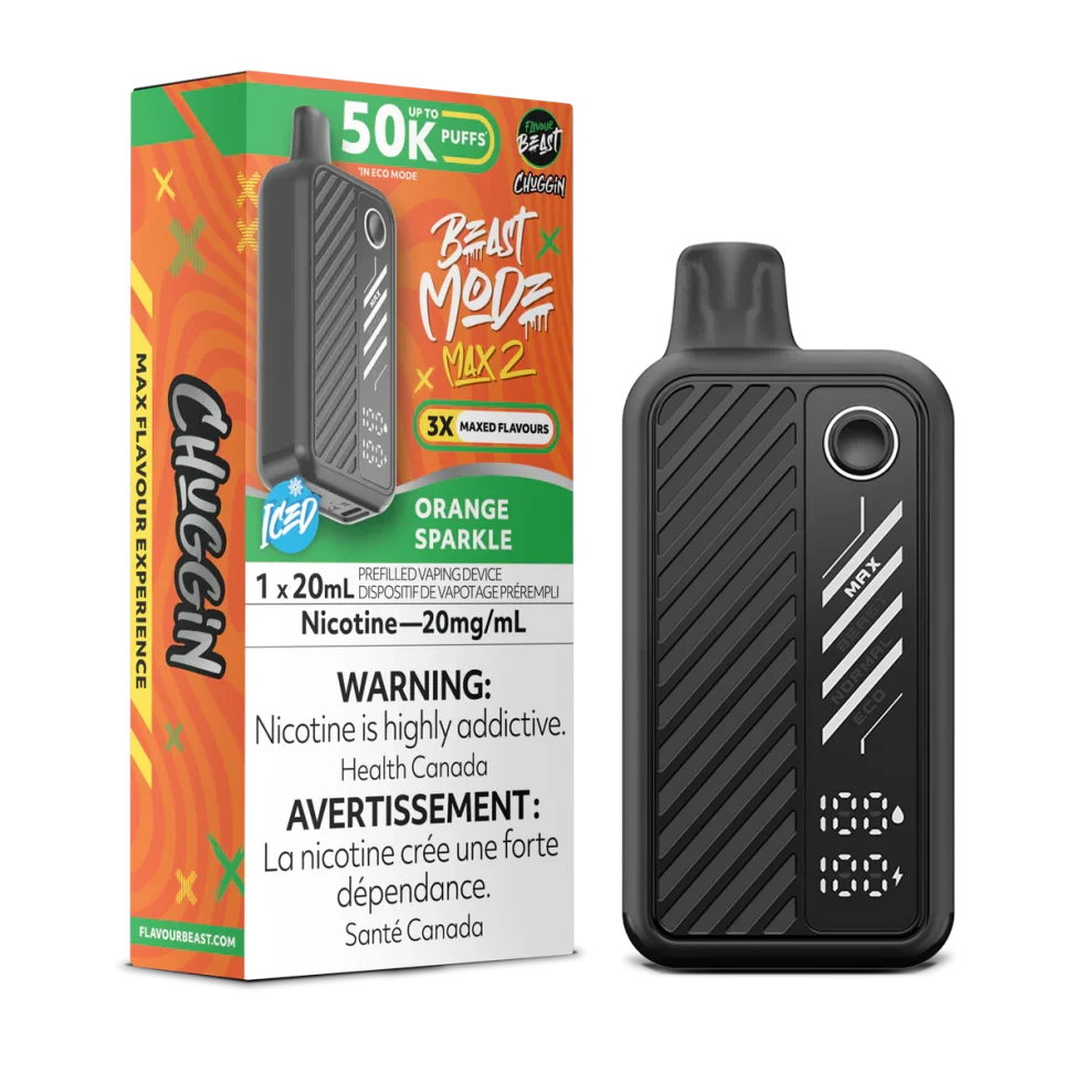 Flavour Beast Mode Max 2 - Orange Sparkle Iced Flavour Beast Mode Max 2 - Orange Sparkle Iced