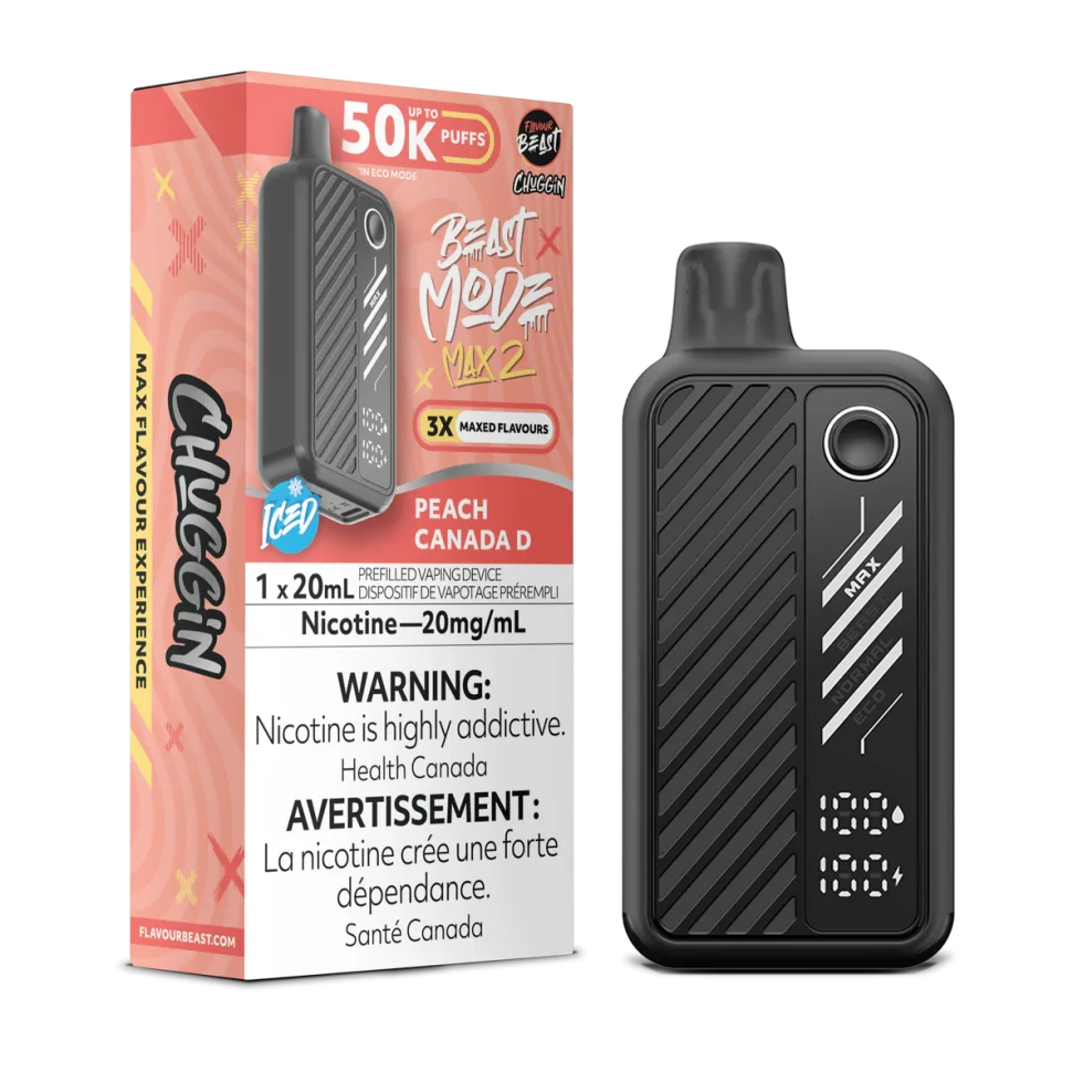 Flavour Beast Mode Max 2 - Peach Canada D Iced Flavour Beast Mode Max 2 - Peach Canada D Iced