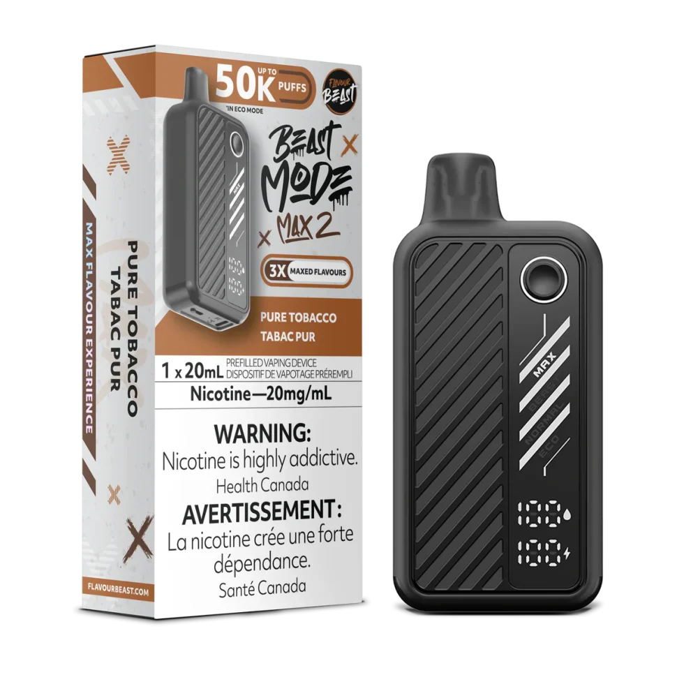 Flavour Beast Mode Max 2 - Pure Tobacco Flavour Beast Mode Max 2 - Pure Tobacco