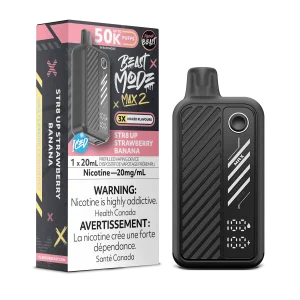 Flavour Beast Mode Max 2 - Str8 Up Strawberry Banana Iced