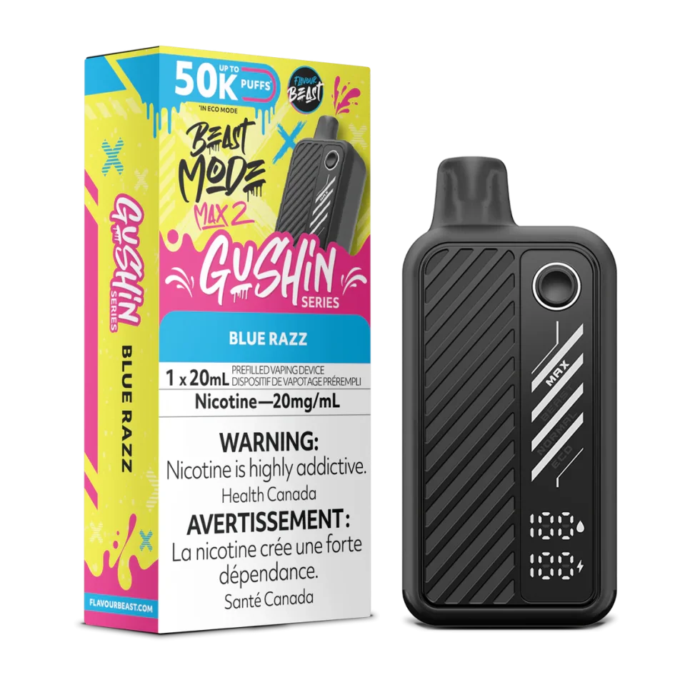 Flavour Beast Mode Max 2 - Gushin Blue Razz Flavour Beast Mode Max 2 - Gushin Blue Razz