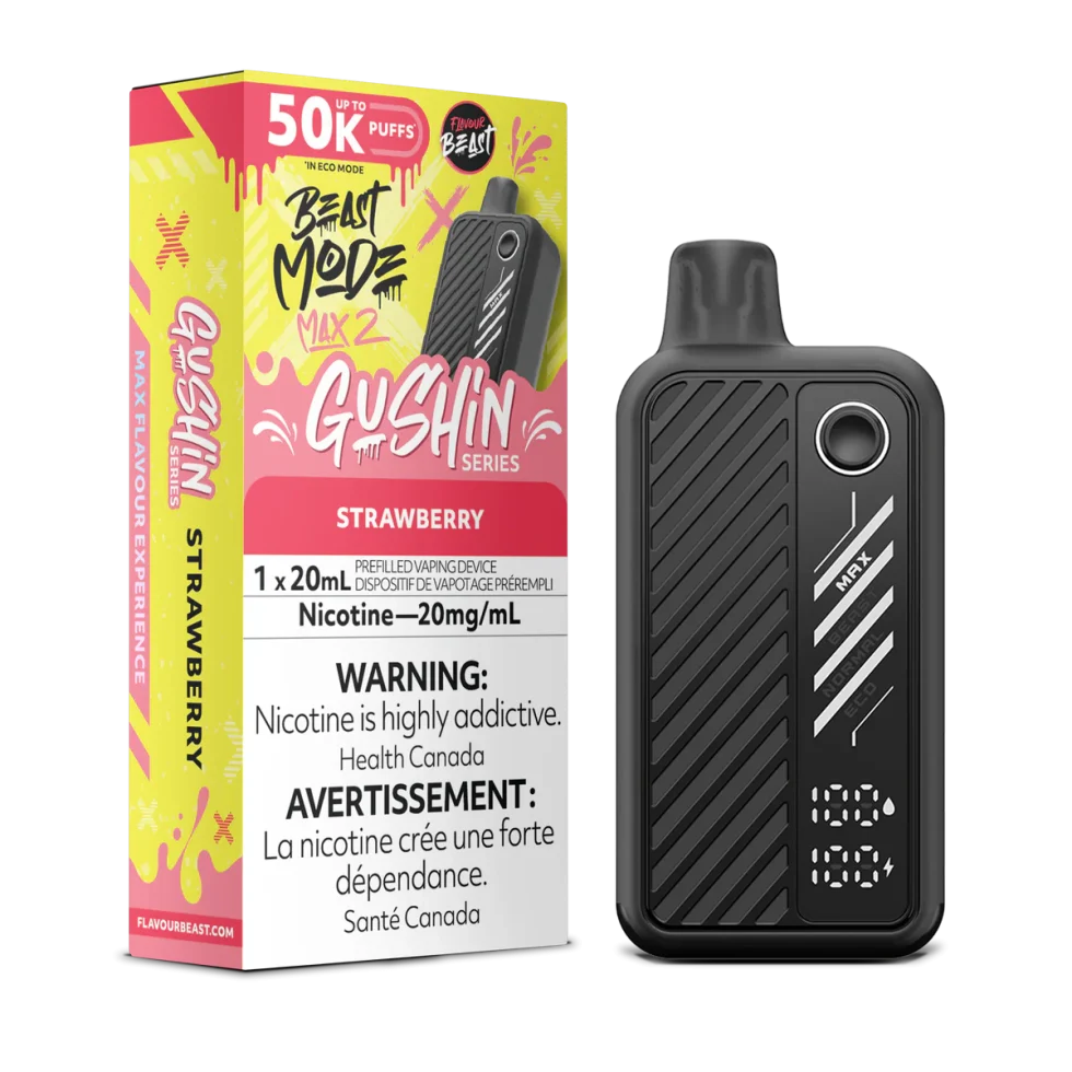 Flavour Beast Mode Max 2 - Gushin Strawberry Flavour Beast Mode Max 2 - Gushin Strawberry