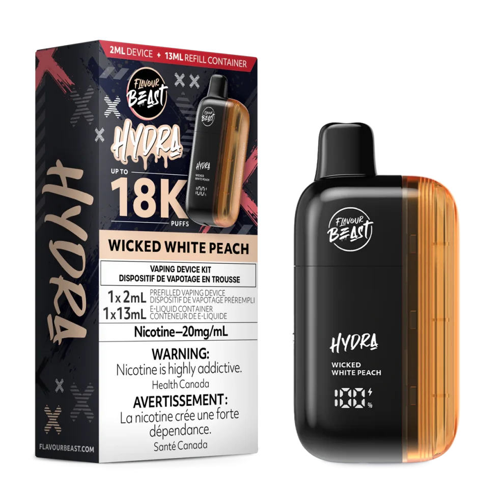 Flavour Beast HYDRA 18k - Wicked White Peach Flavour Beast HYDRA 18k - Wicked White Peach