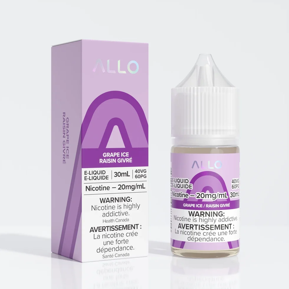 Allo E-Liquid Salts - Grape Ice 20mg 30ml