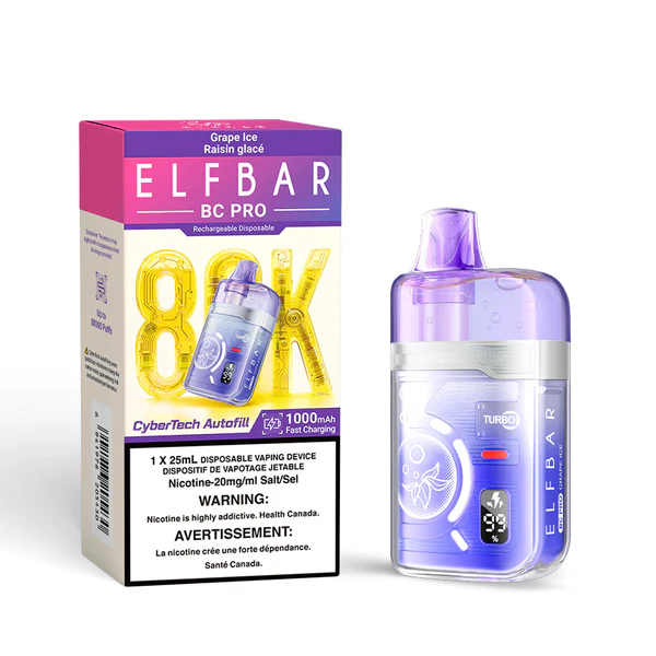 ELFBAR BC Pro 80K - Grape Ice ELFBAR BC Pro 80K - Grape Ice