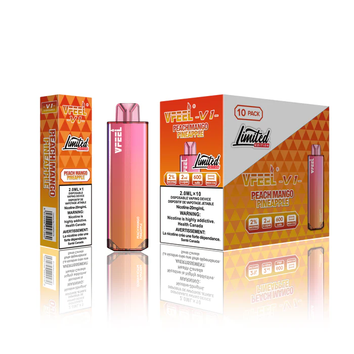 VFEEL V1 (Intense) BOLD 6000 Puffs – Peaches Mango Pineapple VFEEL V1 (Intense) BOLD 6000 Puffs – Peaches Mango Pineapple