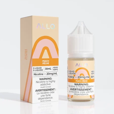 Allo E-Liquid Salts - Peach Ice 20mg 30ml