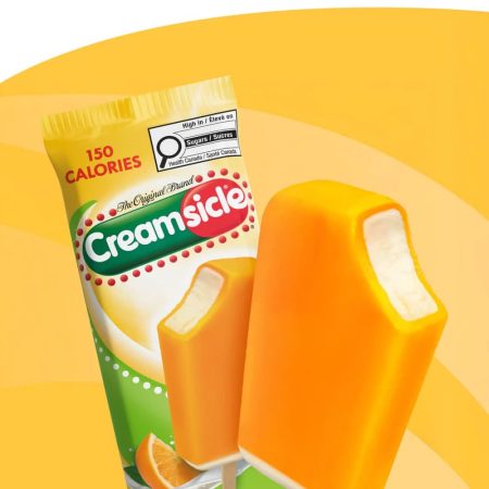Popsicle Creamsicle Ice Cream Bar - Vanilla (118 ml)