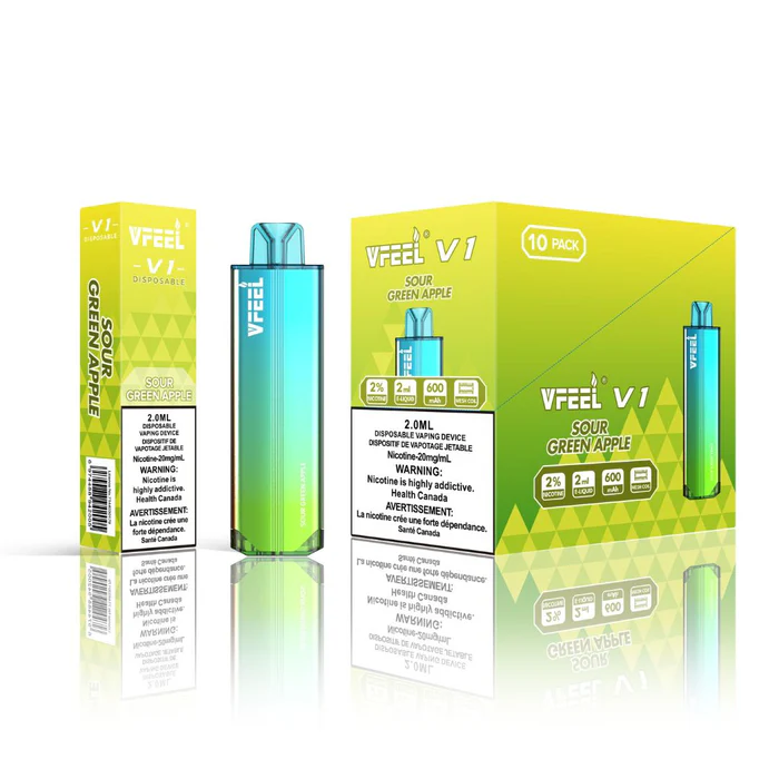 VFEEL V1 (Intense) BOLD 6000 Puffs – Sour Green Apple VFEEL V1 (Intense) BOLD 6000 Puffs – Sour Green Apple