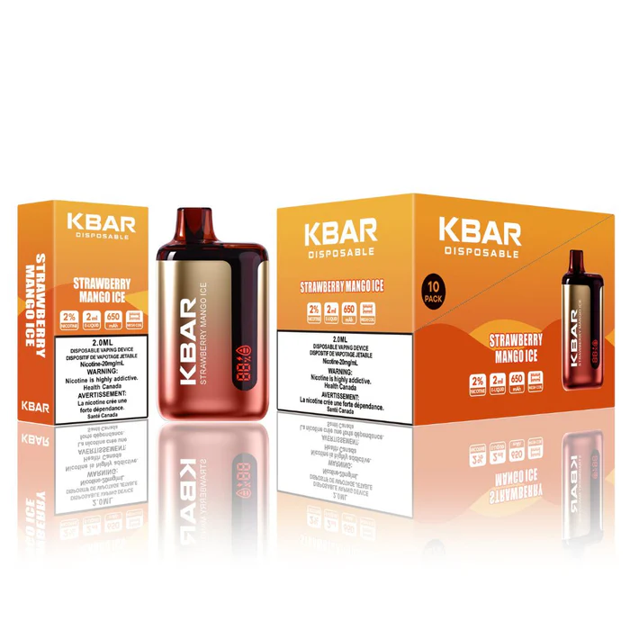 VFEEL KBAR (Intense) BOLD 7500 Puffs – Strawberry Mango Ice VFEEL KBAR (Intense) BOLD 7500 Puffs – Strawberry Mango Ice