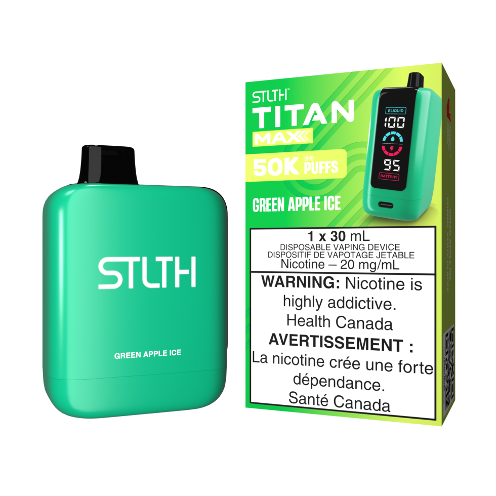 STLTH Titan Max 50K – Green Apple Ice STLTH Titan Max 50K – Green Apple Ice