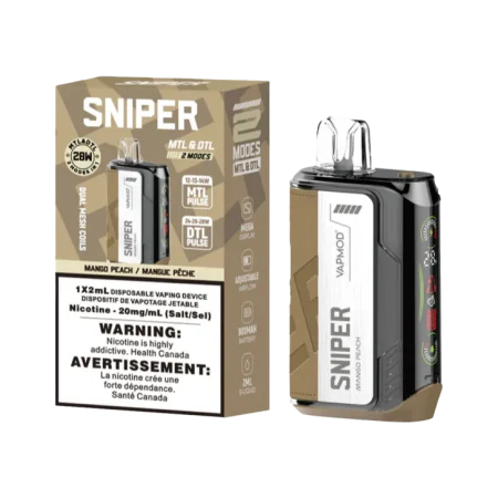Sniper 20K – Disposable Vape – 20000 Puffs - Mango Peach