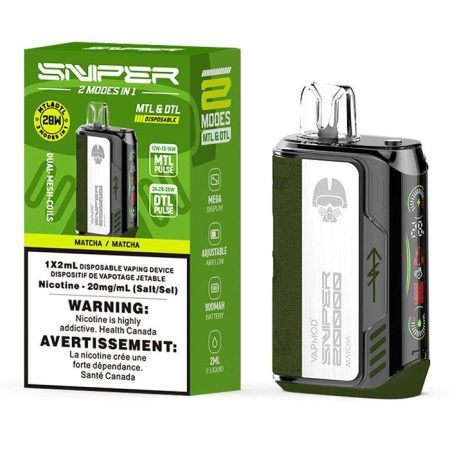 Sniper 20K – Disposable Vape – 20000 Puffs - Matcha Ice