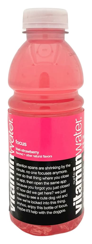 Vitamin Water Nutrient Enhanced Water - Kiwi Strawberry (591 ml)
