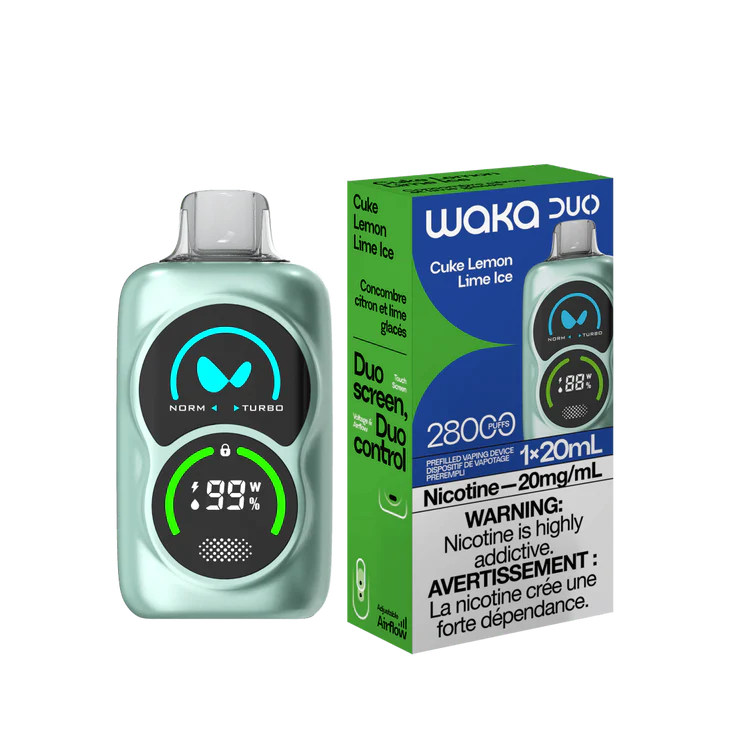 Waka Duo 28K - Cuke Lemon Lime Ice Waka Duo 28K - Cuke Lemon Lime Ice