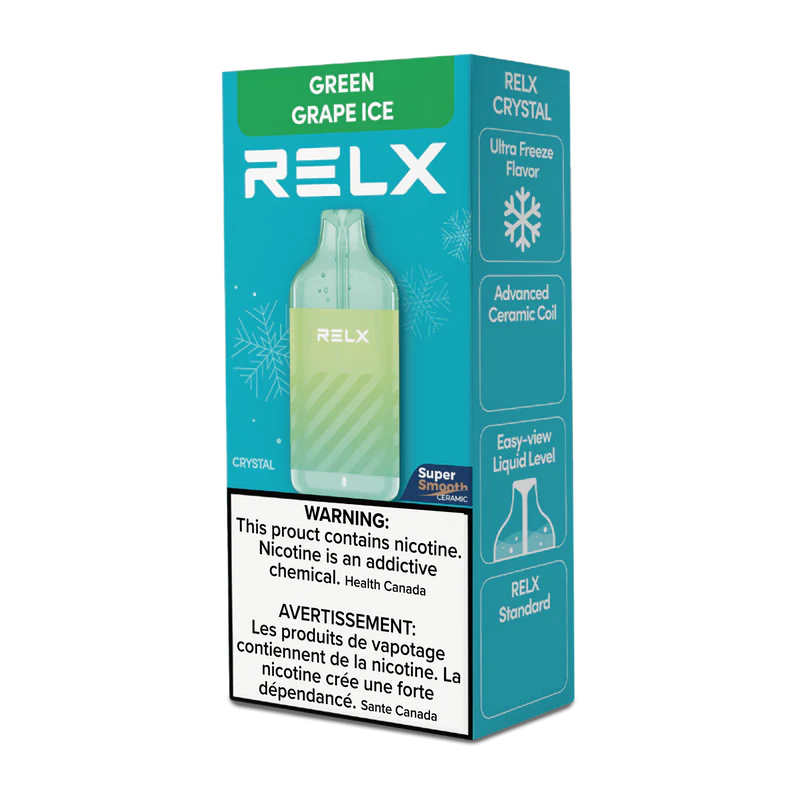 RELX Crystal 15000 Puffs - Green Grape Ice RELX Crystal 15000 Puffs - Green Grape Ice