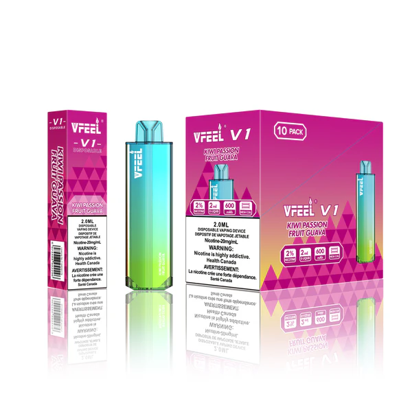VFEEL V1 (Intense) BOLD 6000 Puffs – Kiwi Passionfruit Guava VFEEL V1 (Intense) BOLD 6000 Puffs – Kiwi Passionfruit Guava