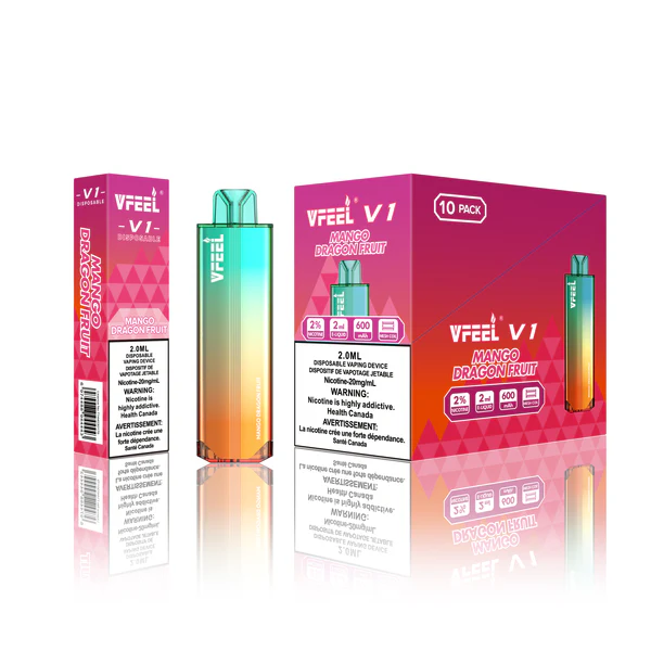 VFEEL V1 (Intense) BOLD 6000 Puffs – Mango Dragonfruit VFEEL V1 (Intense) BOLD 6000 Puffs – Mango Dragonfruit